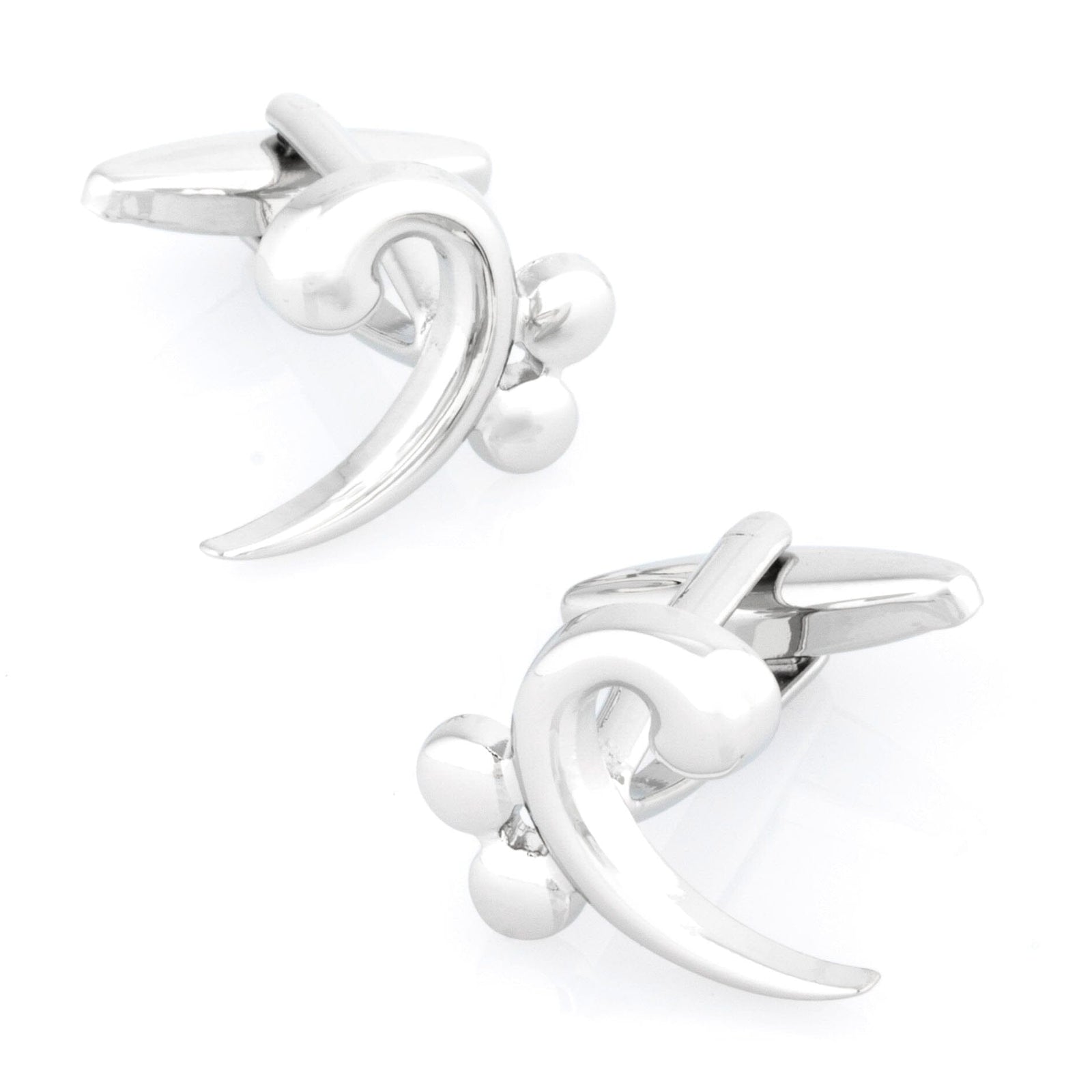 Bass Clef Silver Cufflinks Silver Cufflinks Clinks Australia Bass Clef Silver Cufflinks 