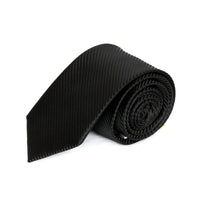 Black Diagonal Textured MF Tie Ties Cuffed.com.au