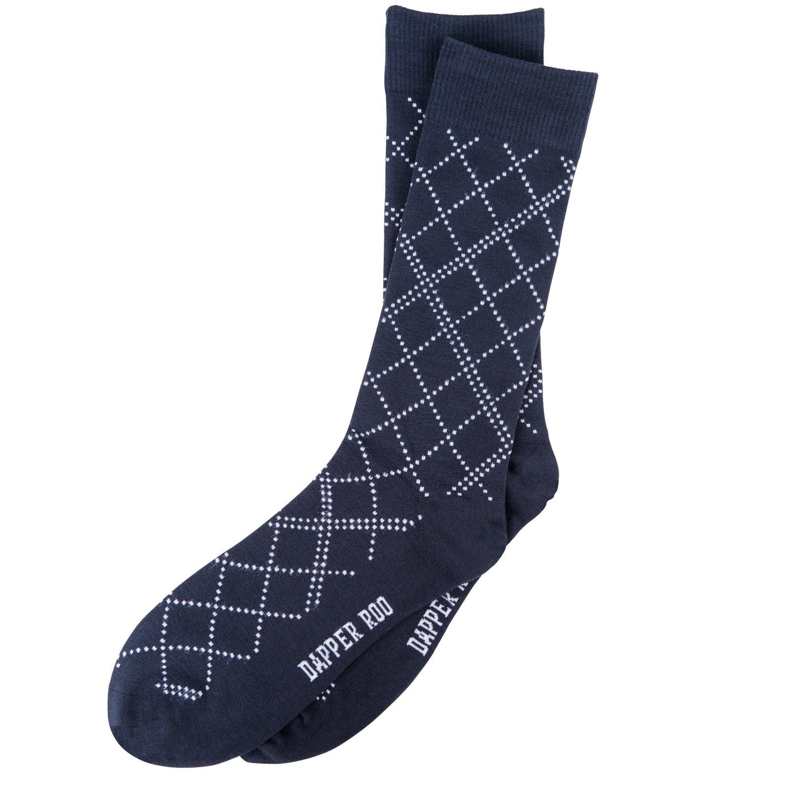 Diamond Lattice Blue Bamboo Socks by Dapper Roo Socks Dapper Roo 