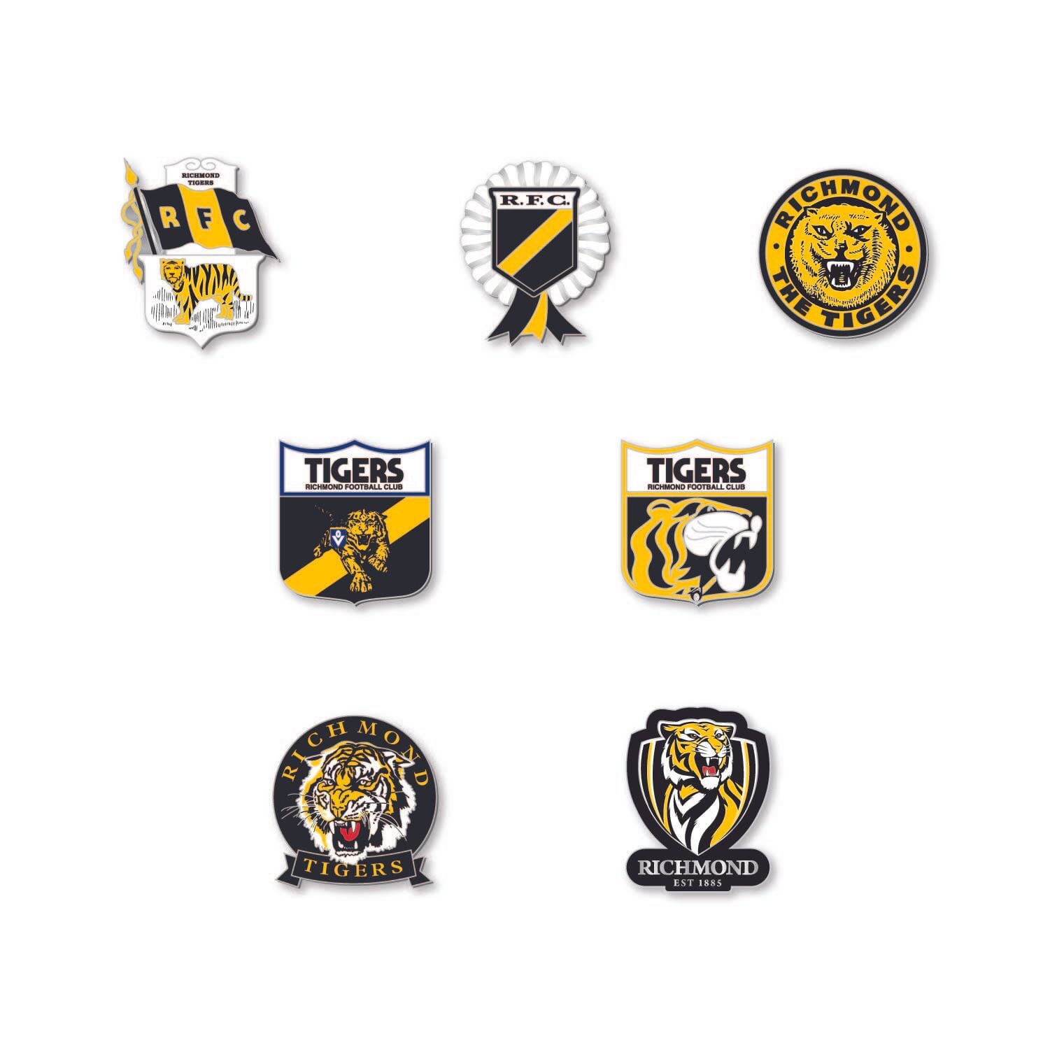 Richmond Tigers AFL Pin Set Lapel Pin Clinks Default 
