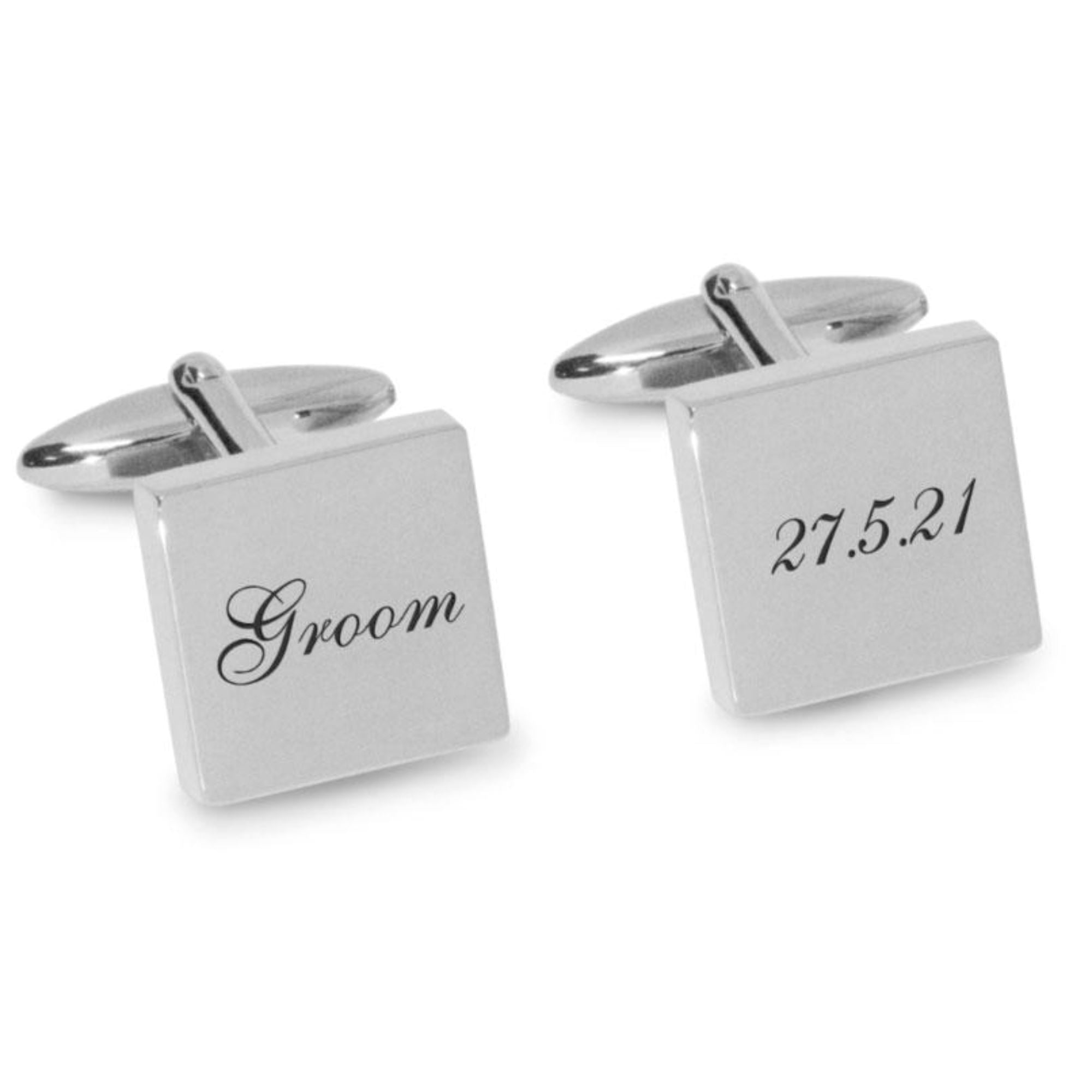 Groom Wedding Date Engraved Cufflinks Engraving Cufflinks Clinks Australia 