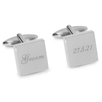 Groom Wedding Date Engraved Cufflinks Engraving Cufflinks Clinks Australia