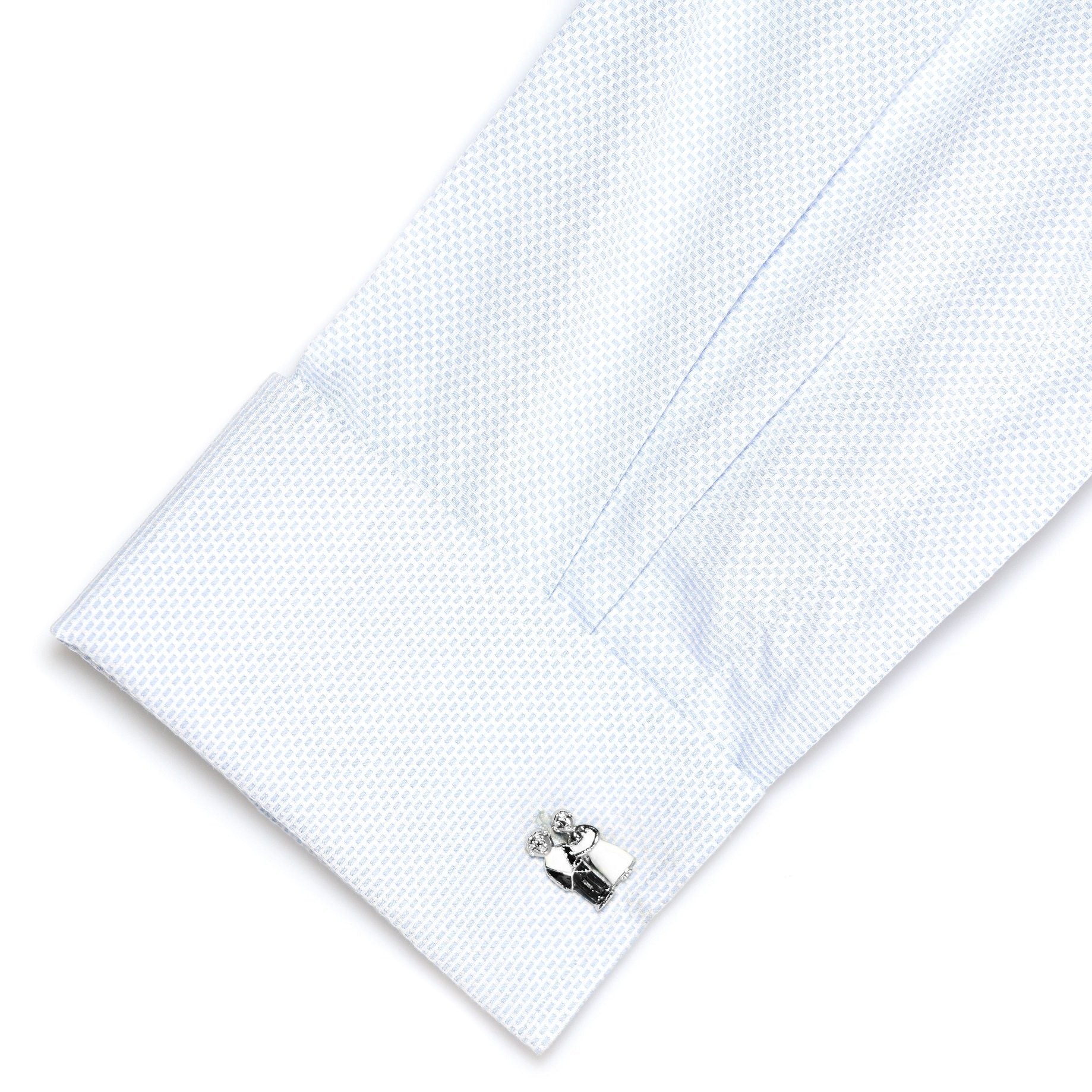 Wedding Bride Groom Couple in Black, White & Silver Cufflinks Wedding Cufflinks Clinks Australia