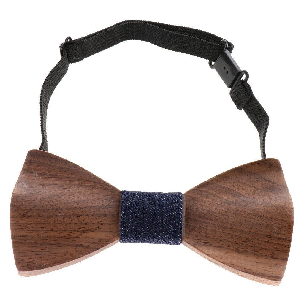 Dark Wood Denim Adult Bow Tie Bow Ties Clinks 