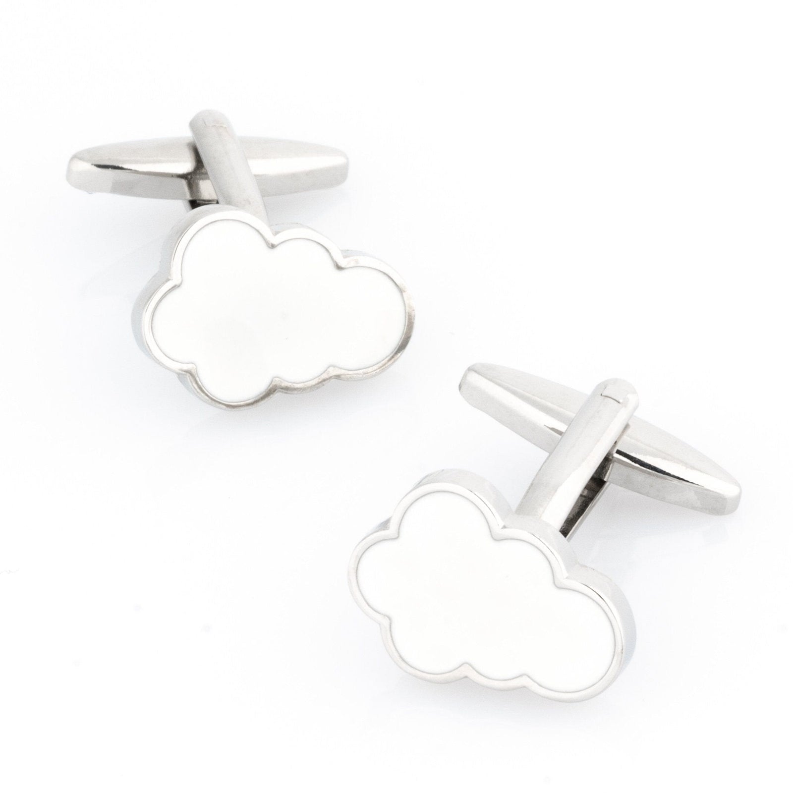 Cloud Cufflinks White Novelty Cufflinks Clinks Australia Cloud Cufflinks White 