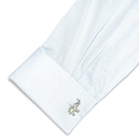 Brushed Silver Elephant Cufflinks Novelty Cufflinks Clinks Australia