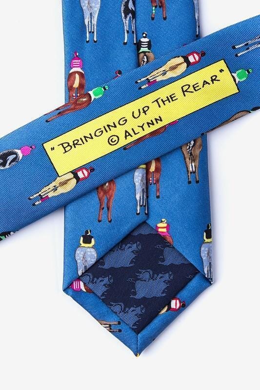 Bringing Up the Rear Blue Skinny Tie Ties Clinks 