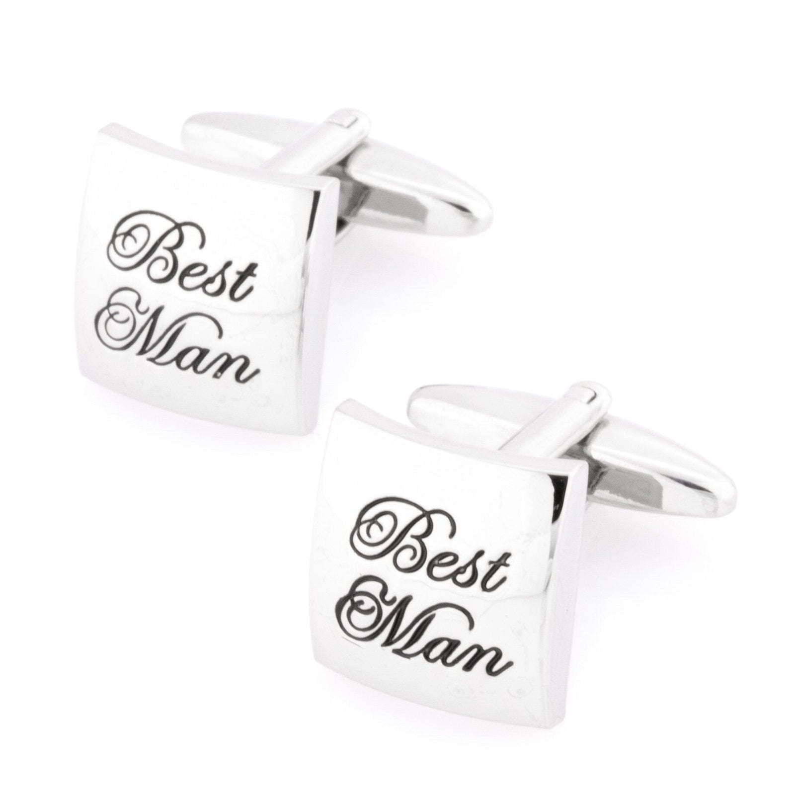 Best Man Curved Silver Wedding Cufflinks Wedding Cufflinks Clinks Australia Best Man Curved Silver Cufflinks 