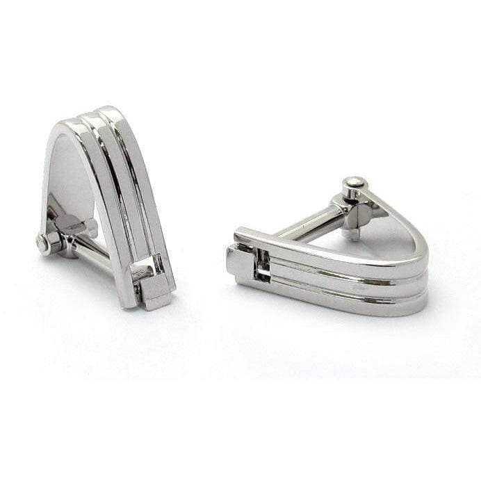 Wrap Around Silver Groove Cufflinks Classic & Modern Cufflinks Clinks Australia Wrap Around Silver Groove Cufflinks 