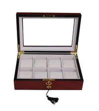 Cherry Wooden Watch Box for 8 Watches Watch Boxes Clinks