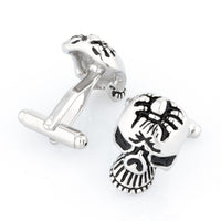 Skull with Spider Cufflinks Novelty Cufflinks Clinks Australia