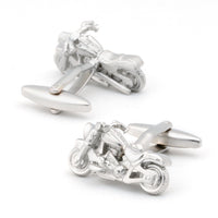 Silver "Harley" Motorbike Cufflinks Novelty Cufflinks Clinks Australia Silver "Harley" Motorbike Cufflinks