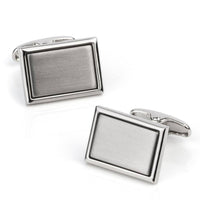 Plain Engravable Rectangle Cufflinks Classic & Modern Cufflinks Clinks Australia