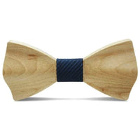 Light Wood Navy Textured Adult Bow Tie Bow Ties Clinks Light Wood Navy Textured Adult Bow Tie