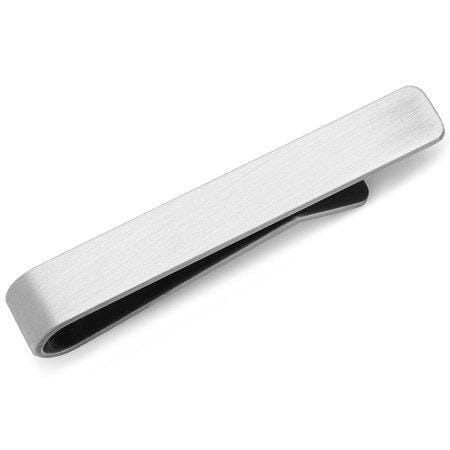 Brushed Silver "Love You, Dad" Tie Clip Tie Clips Clinks 