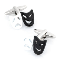 Black and White Mask Cufflinks Novelty Cufflinks Clinks Australia Black and White Mask Cufflinks