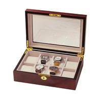 Cherry Wooden Watch Box for 8 Watches Watch Boxes Clinks