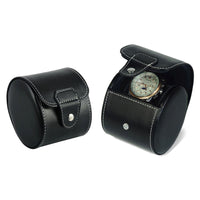 Travel Watch Roll Case for 1 in Black Genuine Leather Watch Boxes Clinks