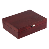 Natural Cherry Wooden Watch Box for 8 Watches Watch Boxes Clinks