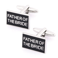 Father of the Bride Black Silver Wedding Cufflinks Wedding Cufflinks Clinks Australia Father of the Bride Black and Silver Wedding Cufflinks