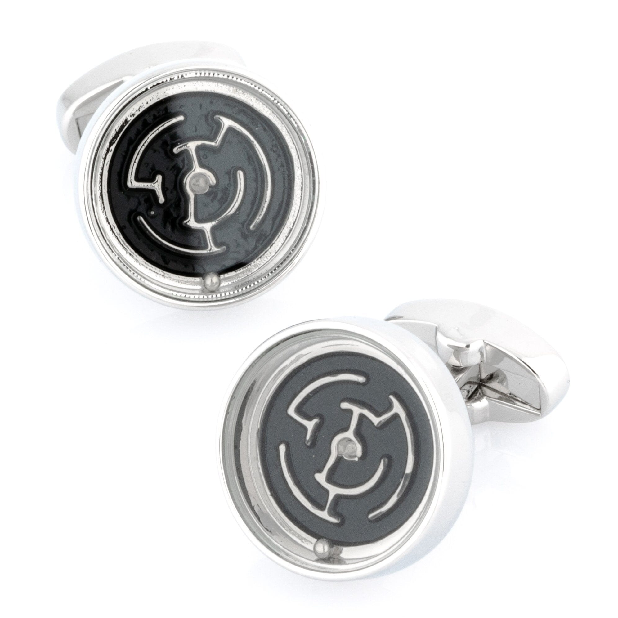 Round Maze Cufflinks Novelty Cufflinks Clinks Australia Round Maze Cufflinks 