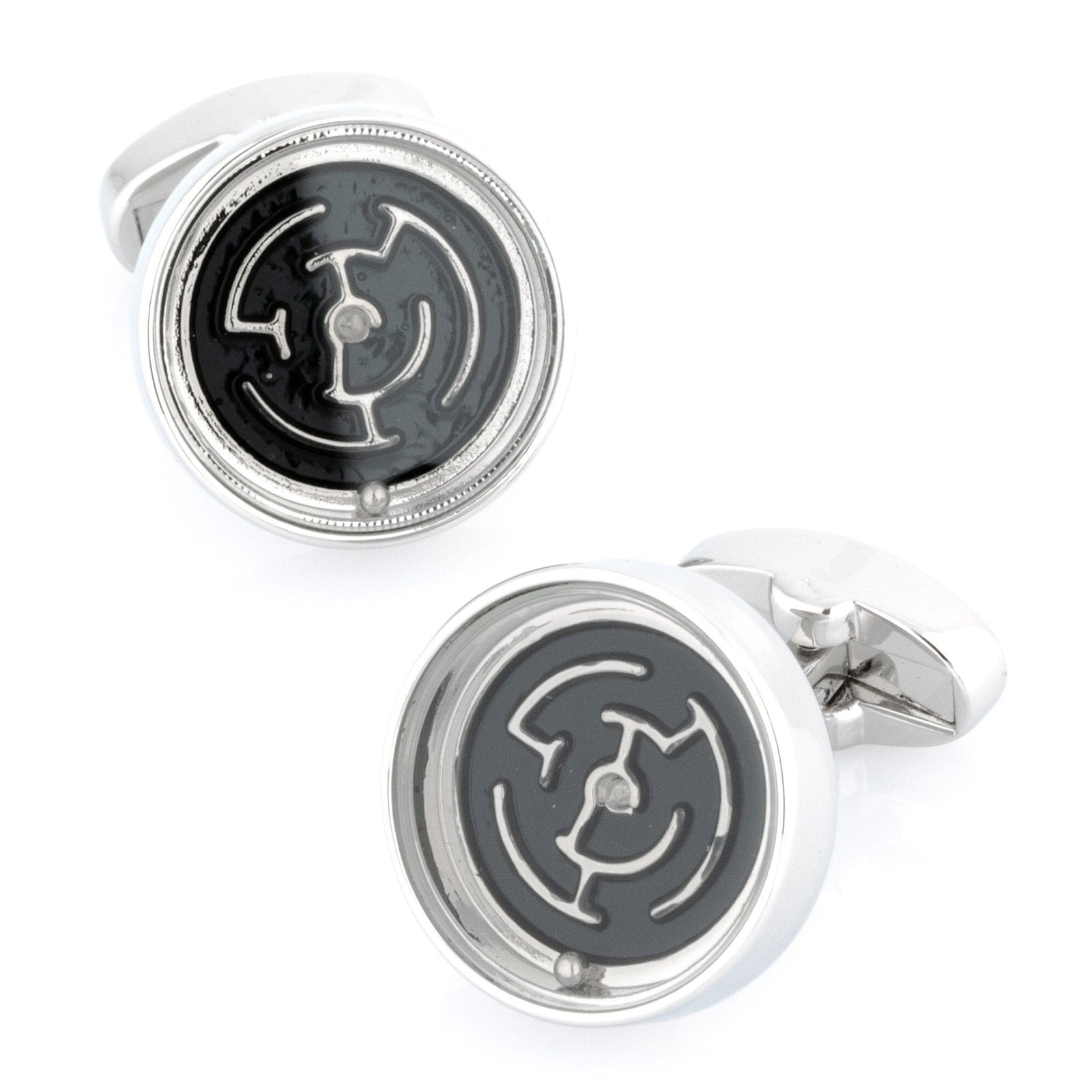 Round Maze Cufflinks Novelty Cufflinks Clinks Australia Round Maze Cufflinks 