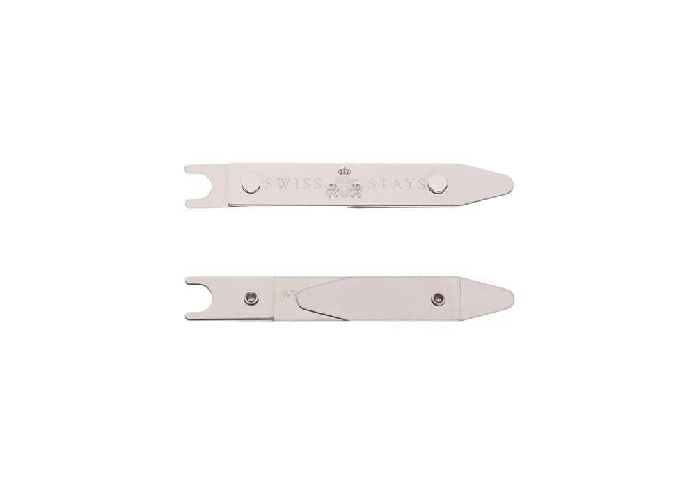 Swiss Stays 3 pack Adjustable Stainless Steel Collar Stays Collar Stays Swiss Stays 
