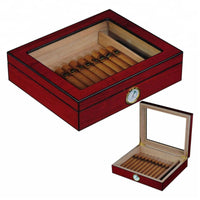 12-20 CT Cherry Cigar Humidor Spanish Cedar Box for Cigars Cigar Boxes Clinks