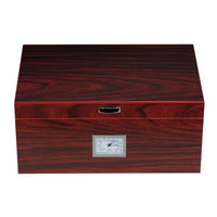 100 CT Walnut Cigar Humidor Wooden Box for Cigars Cigar Boxes Clinks