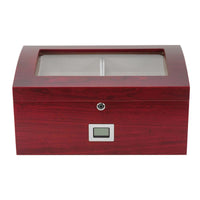 50-100 CT Cherry Cigar Humidor Spanish Cedar Box for Cigars Cigar Boxes Clinks