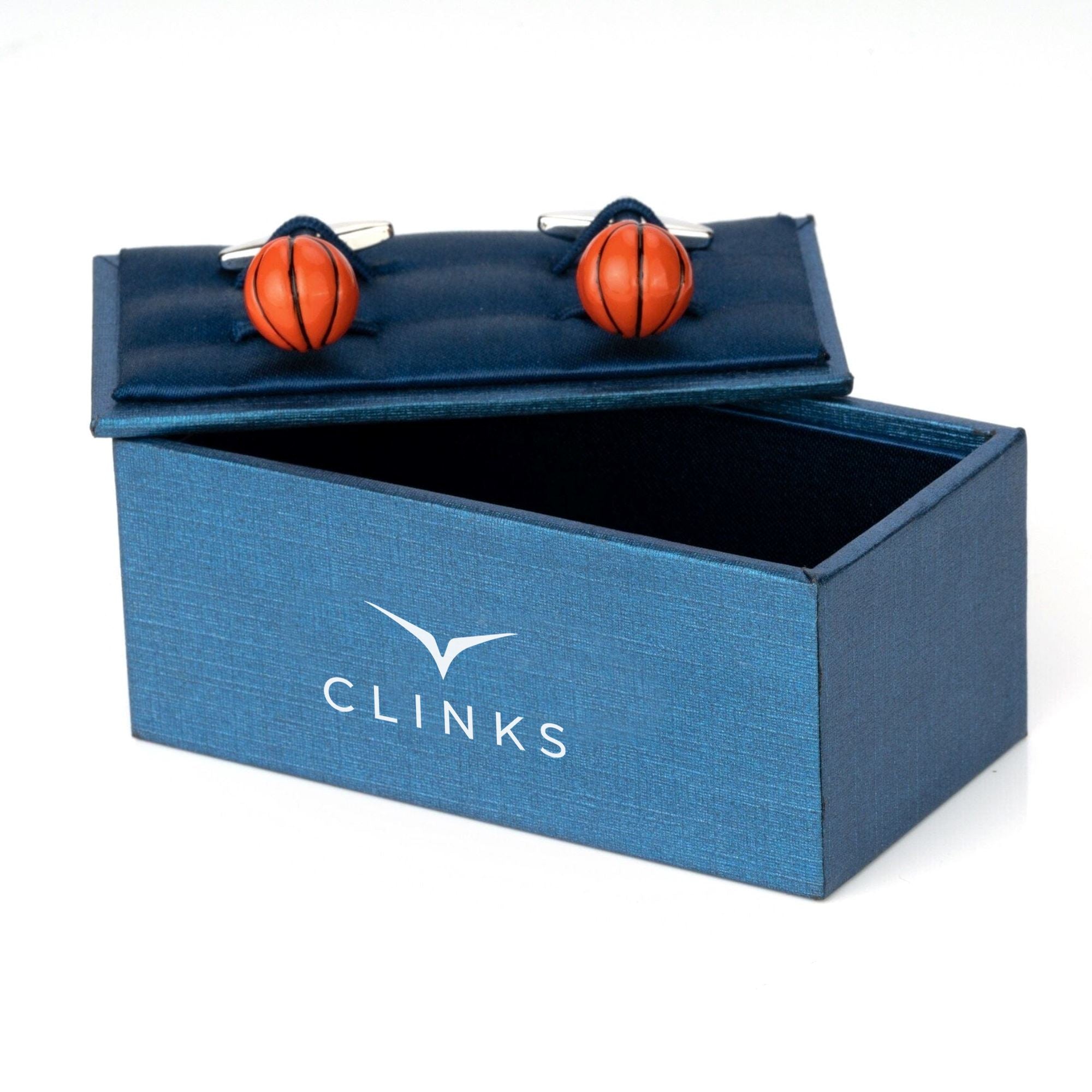 Orange/Black Basketball Cufflinks Novelty Cufflinks Clinks Australia 