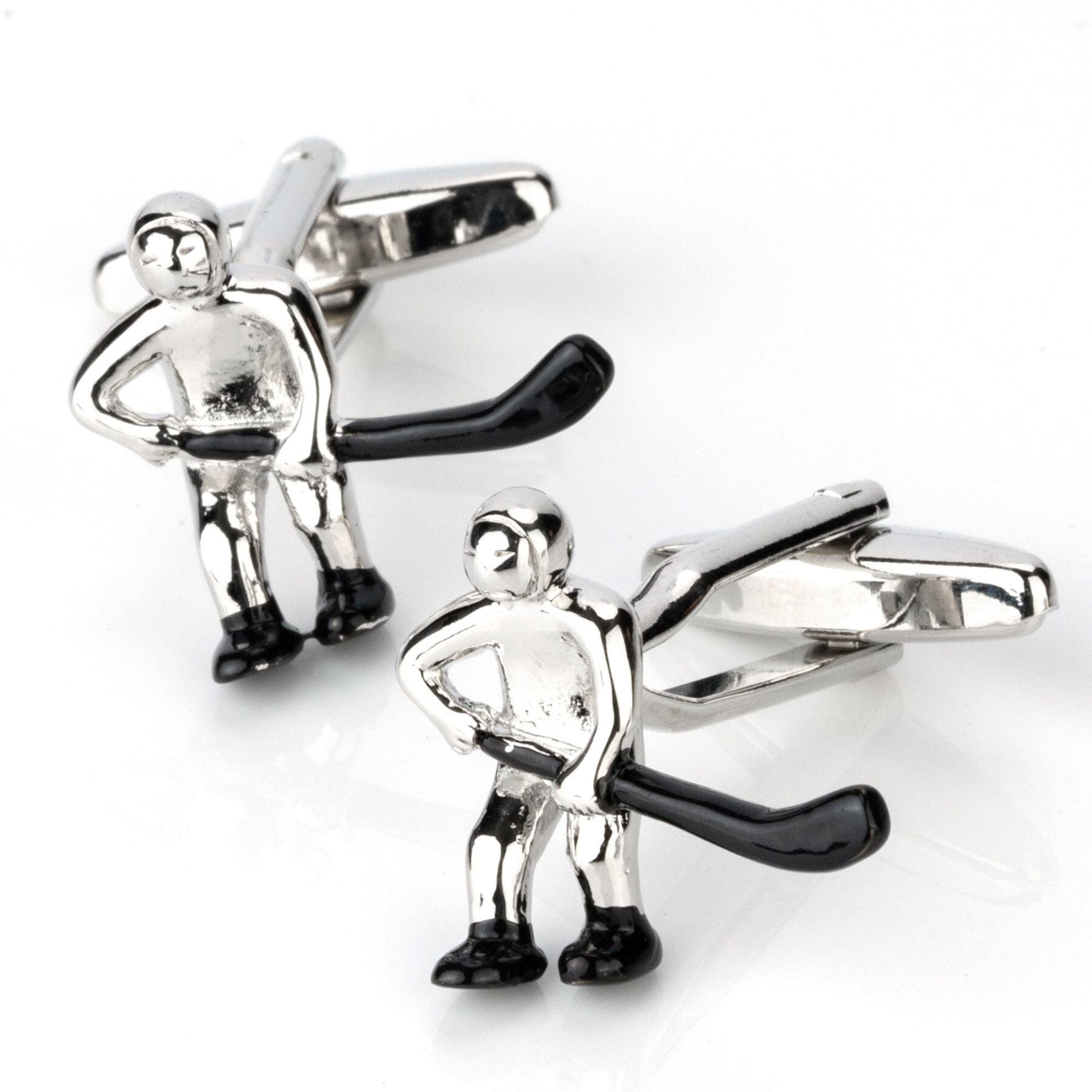 Ice Hockey Player Cufflinks Novelty Cufflinks Clinks Australia Ice Hockey Player Cufflinks 
