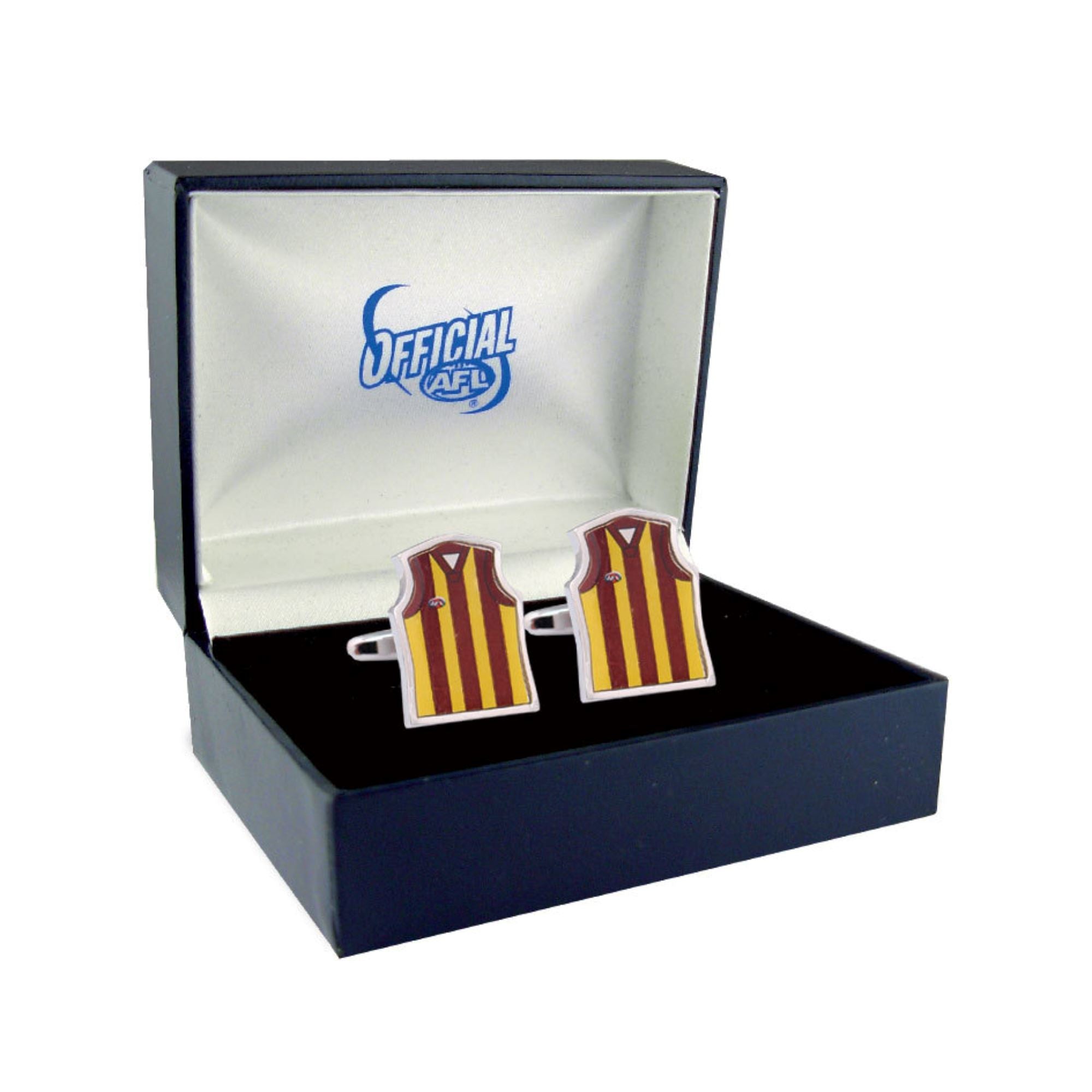 Hawthorn Hawks Guernsey Cufflinks Novelty Cufflinks AFL Default 