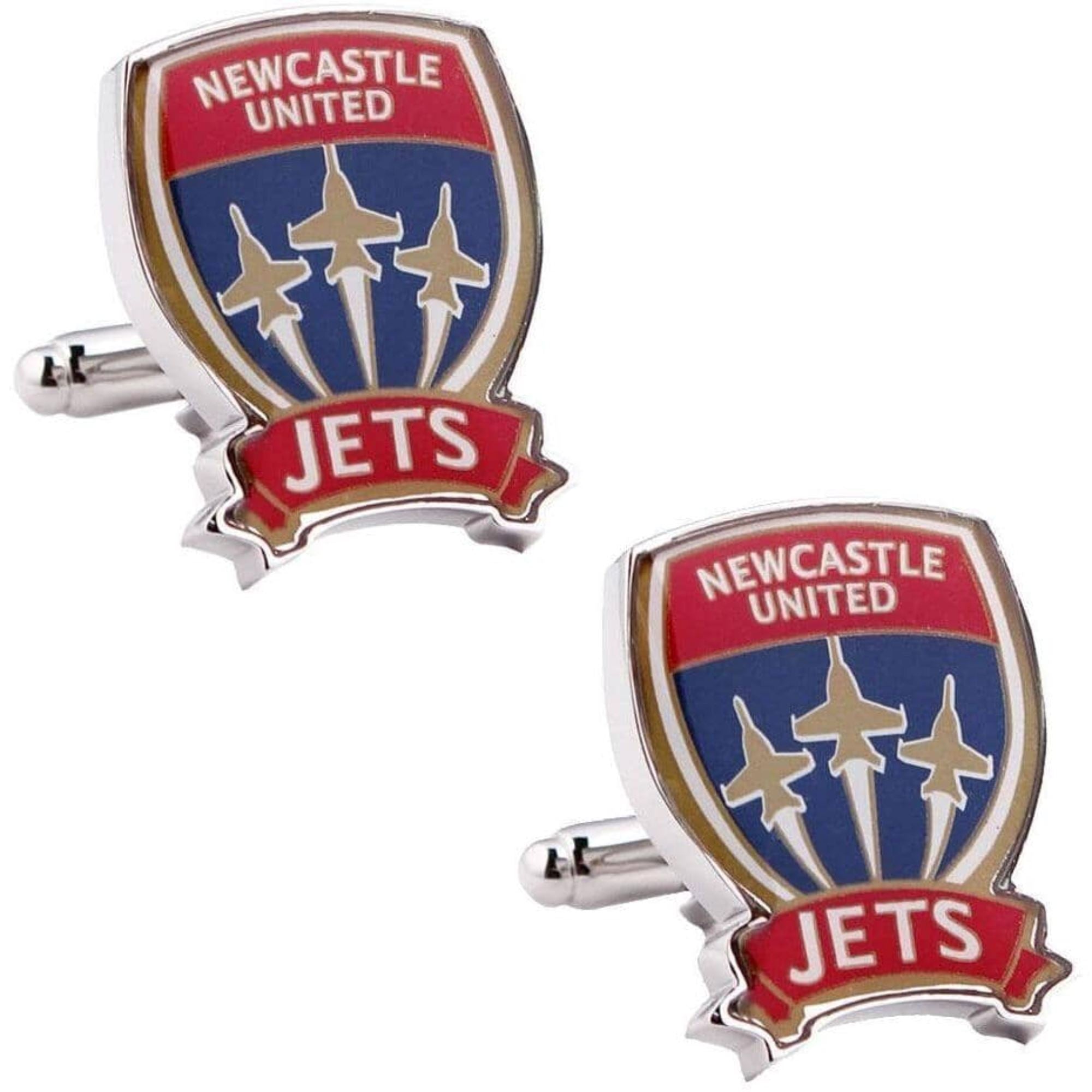 Newcastle Jets FC A-League Football Cufflinks Novelty Cufflinks A-League Newcastle Jets FC A-League Football Cufflinks 