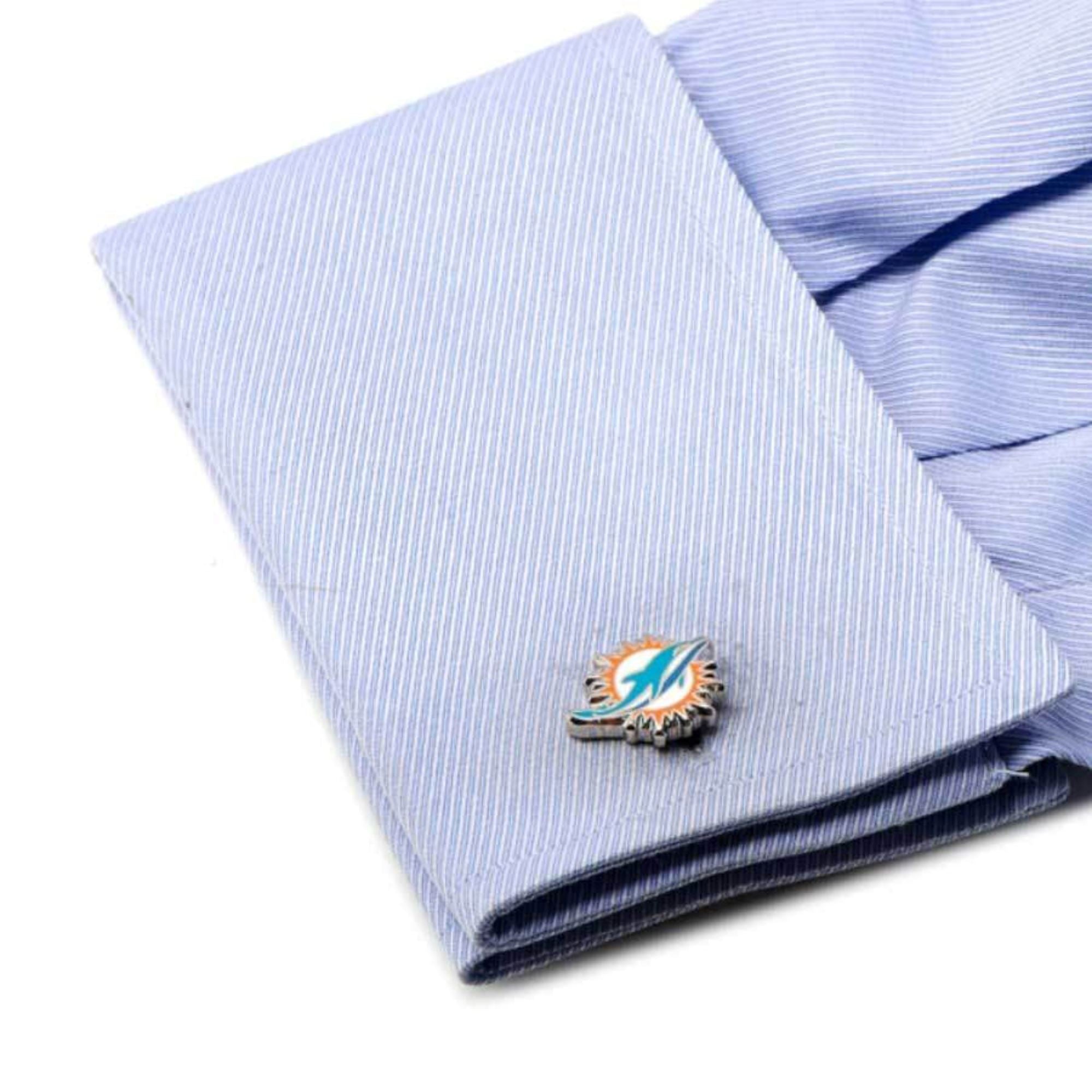 Miami Dolphins Cufflinks Novelty Cufflinks NFL 