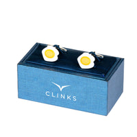 Fried Egg Cufflinks Novelty Cufflinks Clinks Australia