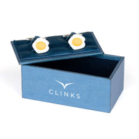 Fried Egg Cufflinks Novelty Cufflinks Clinks Australia