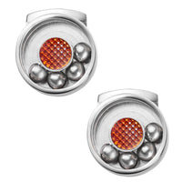 Moving Ball Bearing Cufflinks Silver Novelty Cufflinks Clinks Australia Default