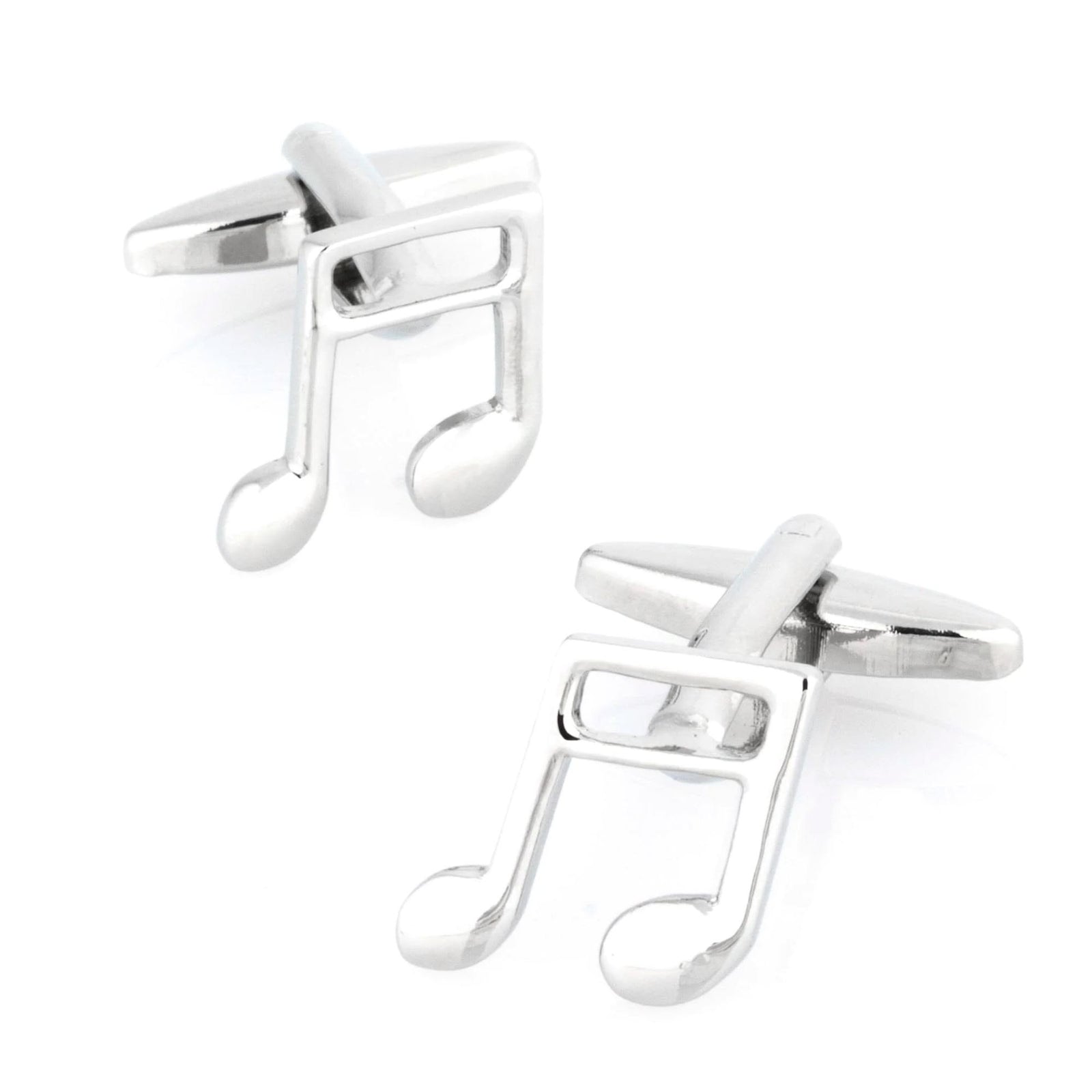 Musical Note Silver Cufflinks Novelty Cufflinks Clinks Australia 