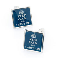 Keep Calm and Carry On Cufflinks Novelty Cufflinks Clinks Australia Keep Calm and Carry On Cufflinks