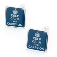 Keep Calm and Carry On Cufflinks Novelty Cufflinks Clinks Australia