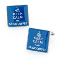 Keep Calm and Drink Coffee Novelty Cufflinks Clinks Australia Keep Calm and Drink Coffee