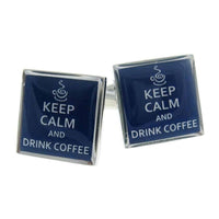Keep Calm and Drink Coffee Novelty Cufflinks Clinks Australia