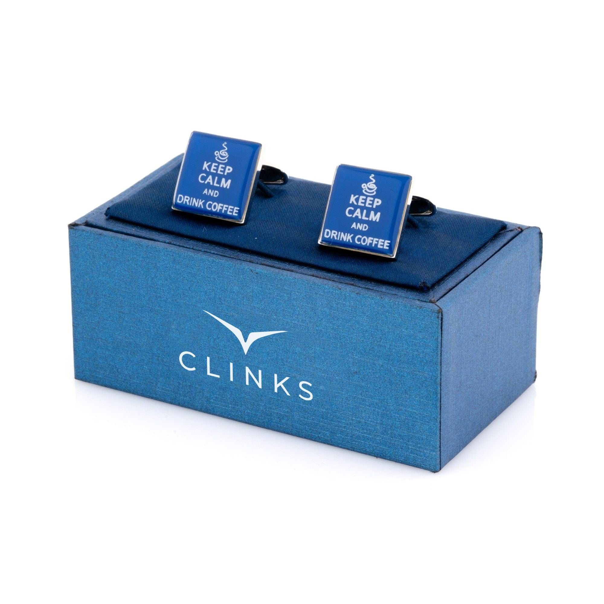 Keep Calm and Drink Coffee Novelty Cufflinks Clinks Australia 