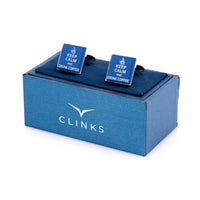 Keep Calm and Drink Coffee Novelty Cufflinks Clinks Australia