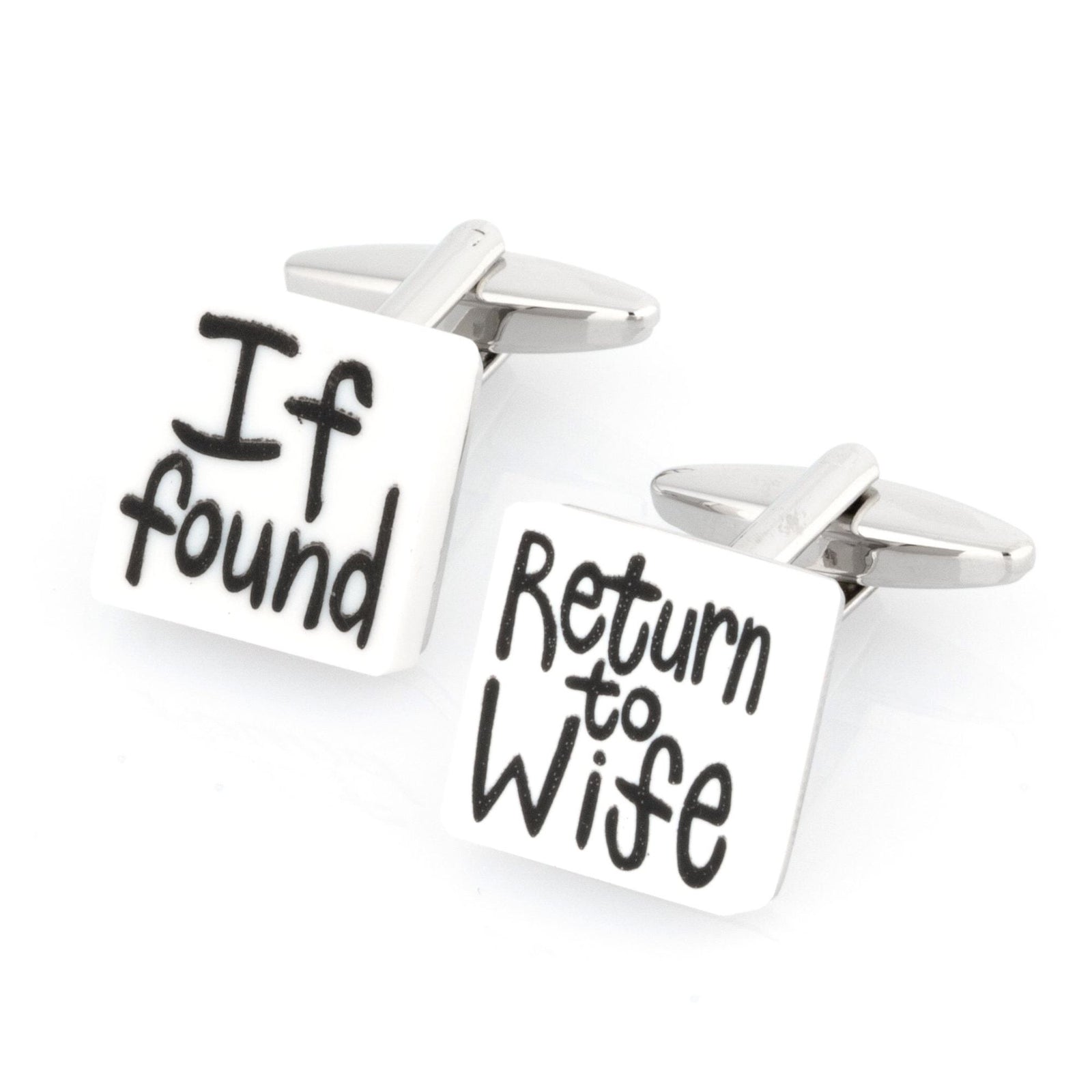 If found Return to Wife Cufflinks Novelty Cufflinks Clinks Australia If found Return to Wife Cufflinks 