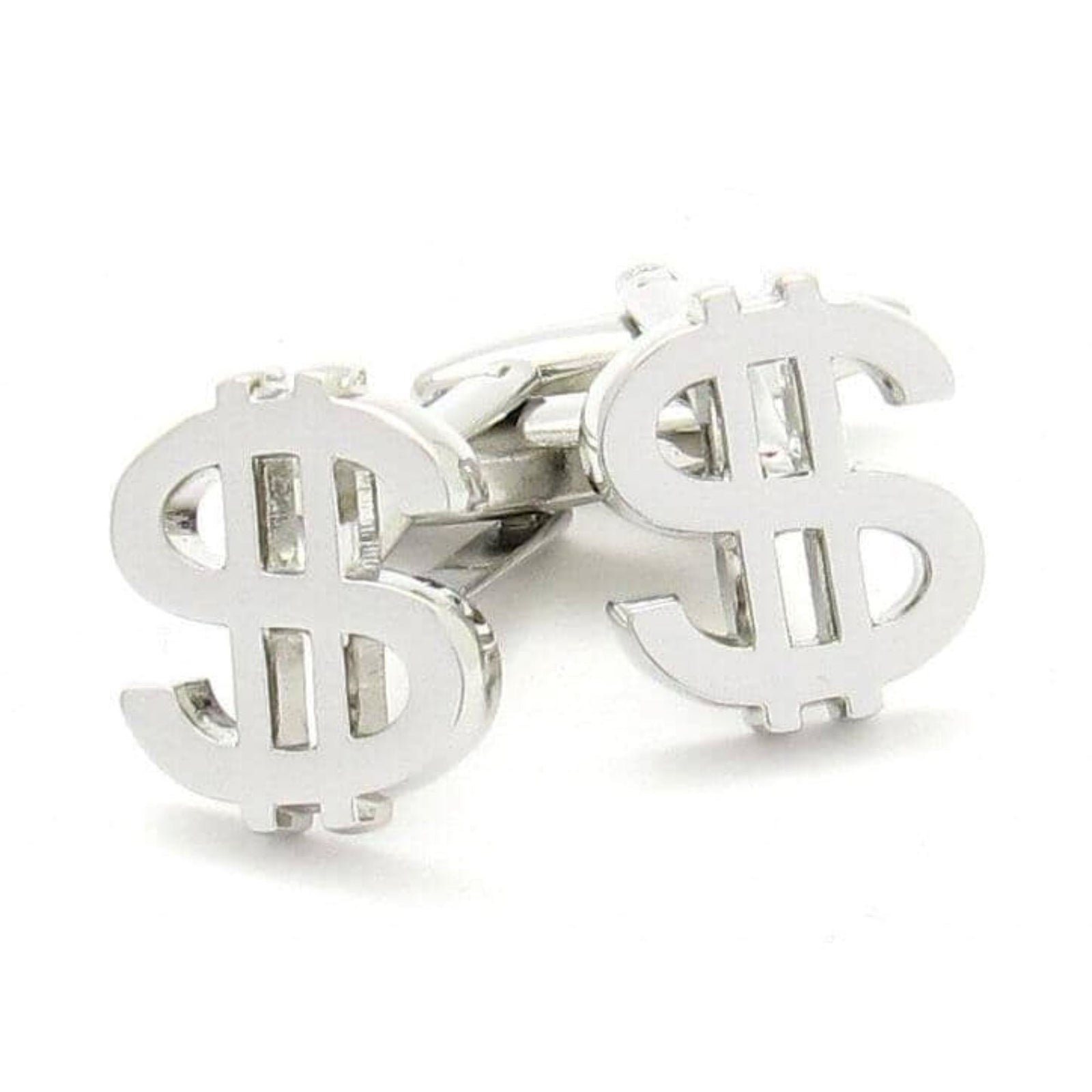 "$" Silver Dollar Sign Cufflinks Novelty Cufflinks Clinks Australia 
