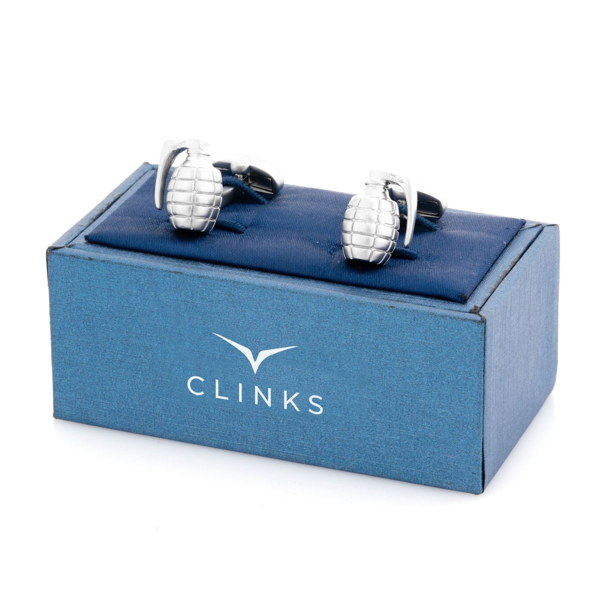 Grenade Silver Cufflinks Silver Cufflinks Clinks Australia 