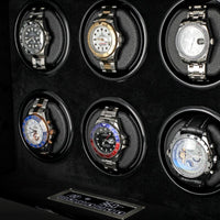 Sydney Watch Winder Box for 6 Watches in Black Watch Winder Boxes Clinks