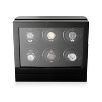 Sydney Watch Winder Box for 6 Watches in Black Watch Winder Boxes Clinks